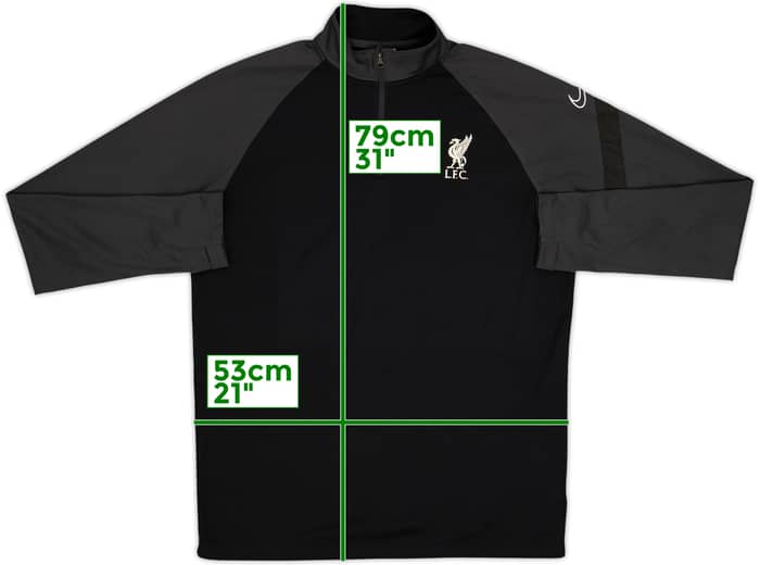 2021-22 Liverpool Nike 1/4 Zip Drill Top - 9/10 - (L)