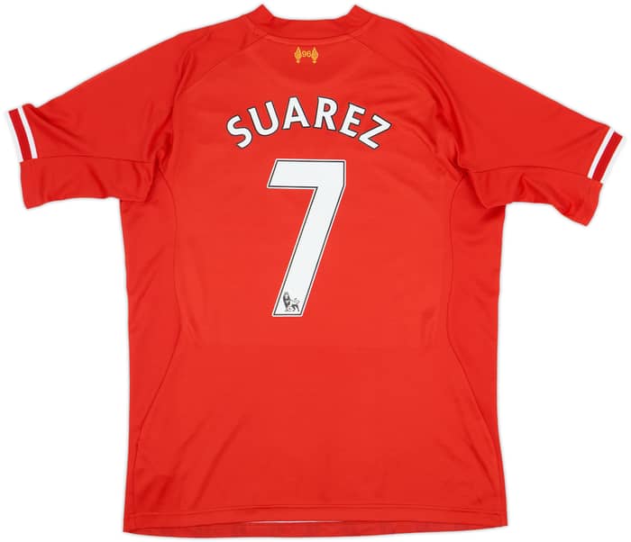 2013-14 Liverpool Home Shirt Suarez #7 - 8/10 - (L)