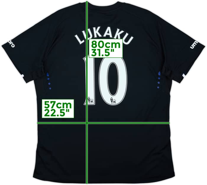 2014-15 Everton Away Shirt Lukaku #10 (XL)