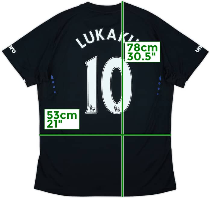 2014-15 Everton Away Shirt Lukaku #10 (L)