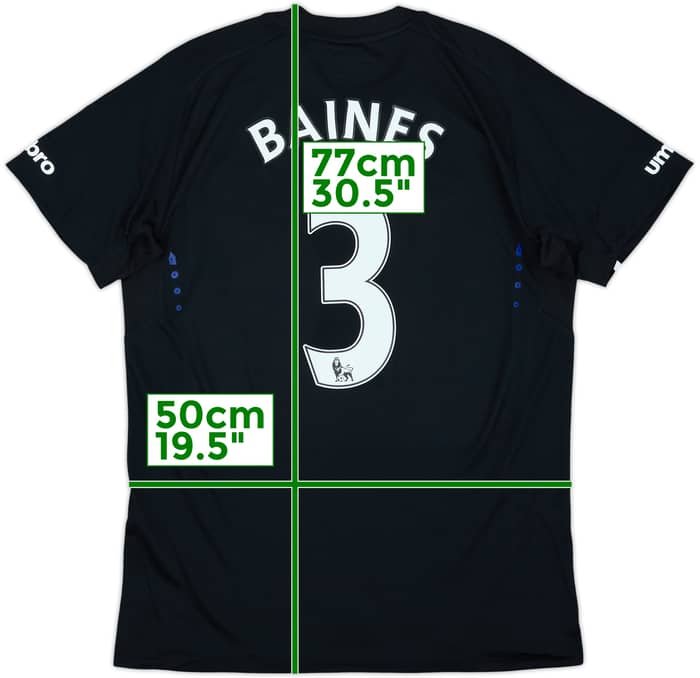 Camiseta de visitante del Everton 2014-15 Baines #3 (M)