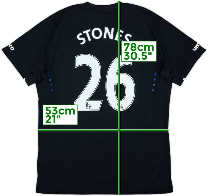 2014-15 Everton Away Shirt Stones #26 (L)