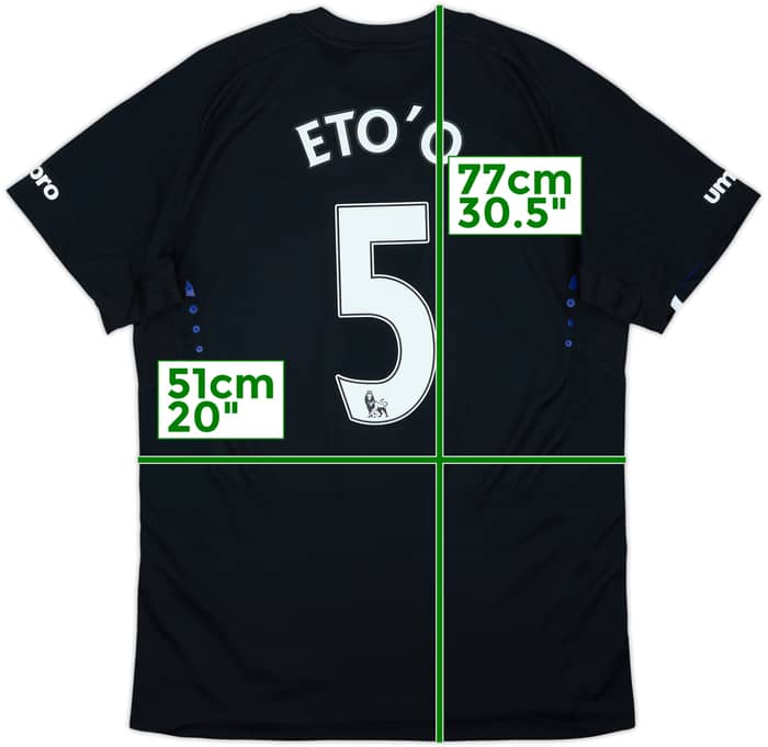 Camiseta de visitante del Everton 2014-15 Eto'o #5 (M)