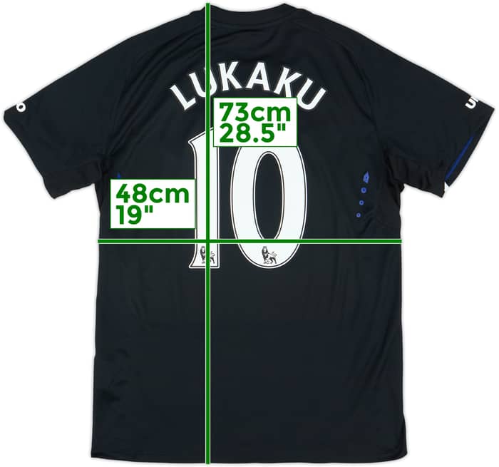 2014-15 Everton Away Shirt Lukaku #10 - 9/10 - (M)
