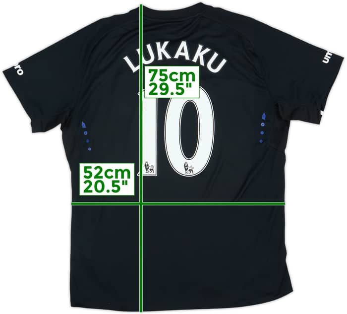 2014-15 Everton Away Shirt Lukaku #10 - 8/10 - (L)