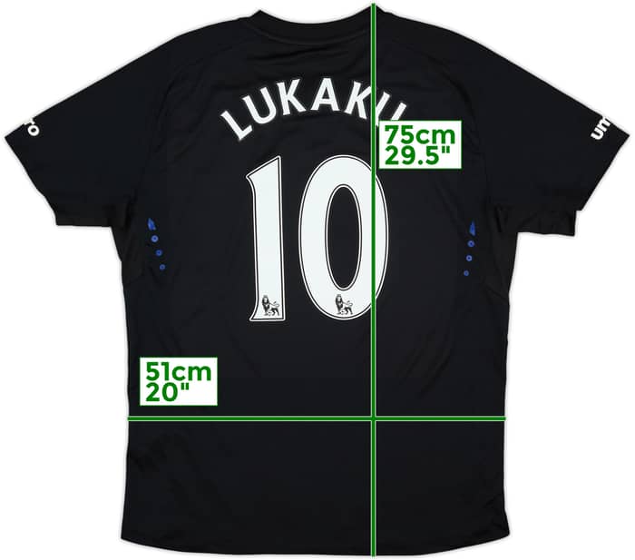 2014-15 Everton Away Shirt Lukaku #10 - 9/10 - (L)