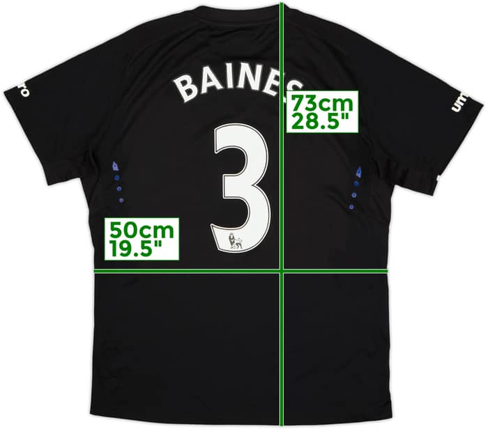 2014-15 Everton Away Shirt Baines #3 - 9/10 - (L)