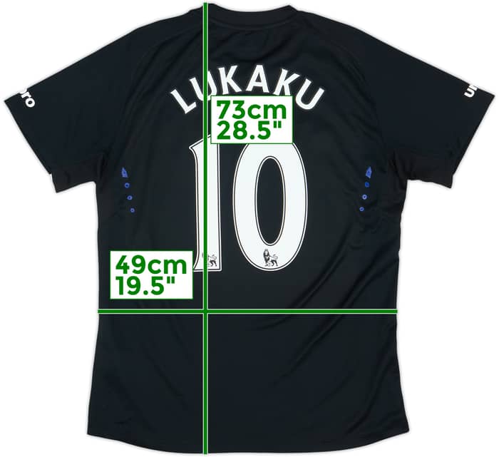 2014-15 Everton Away Shirt Lukaku #10 - 8/10 - (M)