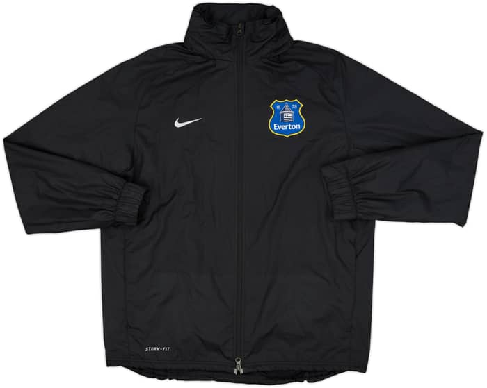2013-14 Everton Nike Hooded Rain Jacket - 8/10 - (L)