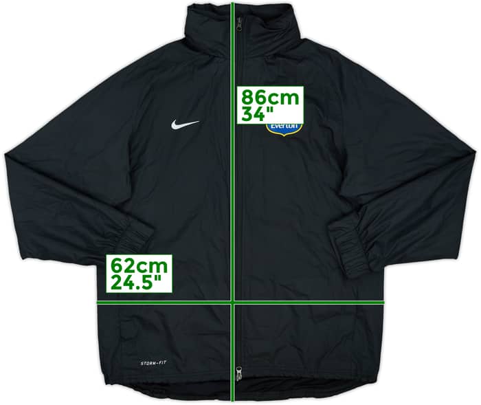 2013-14 Everton Nike Rain Coat - 8/10 - (L)