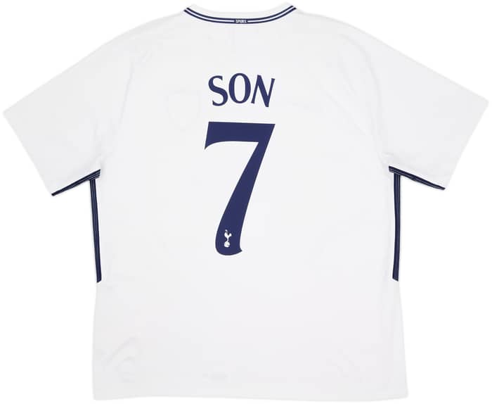 2017-18 Tottenham Home Shirt Son #7 - 8/10 - (XL)