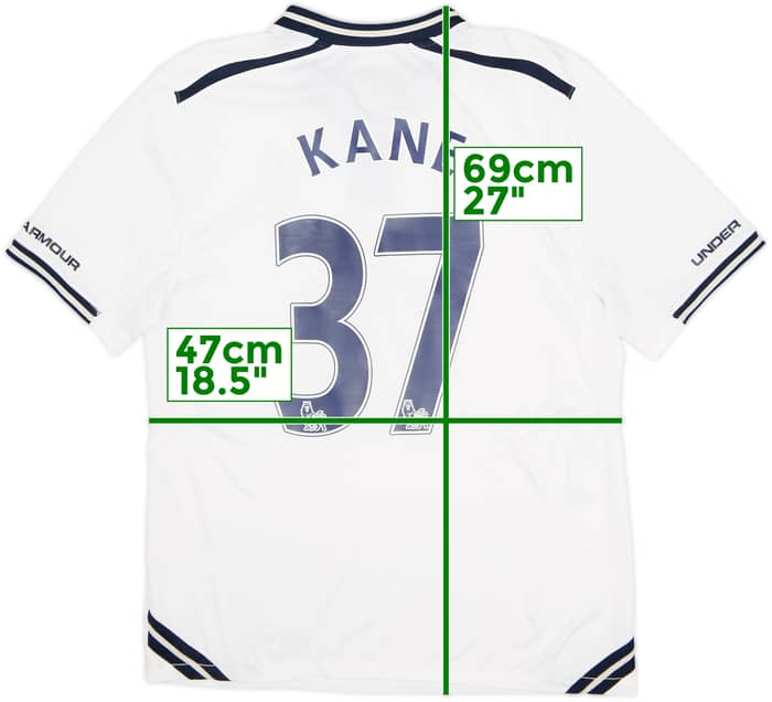 2013-14 Tottenham Home Shirt Kane #37 - 6/10 - (M)