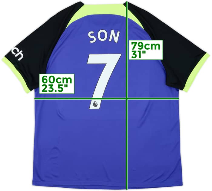 2022-23 Tottenham Away Shirt Son #7 - 9/10 - (XL)