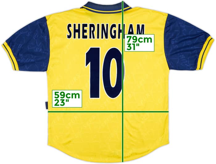 1995-97 Tottenham Third Shirt Sheringham #10 - 8/10 - (L)
