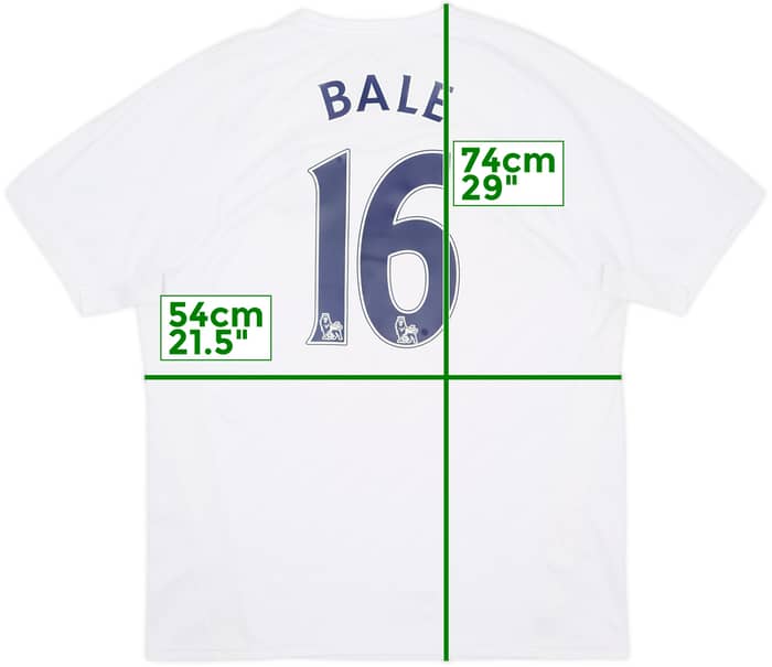 2007-08 Tottenham Home Shirt Bale #16 - 8/10 - (L)