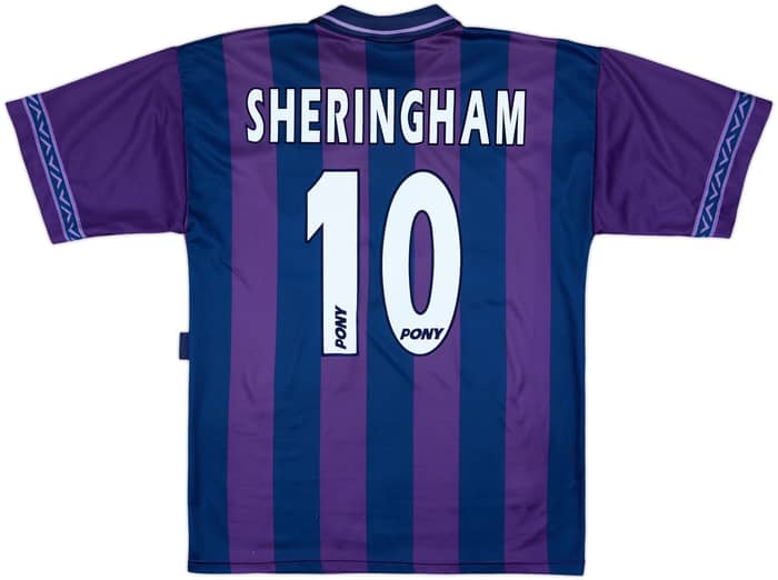 1995-97 Tottenham Away Shirt Sheringham #10 - 7/10 - (M)