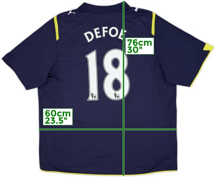 2009-10 Tottenham Away Shirt Defoe #18 - 8/10 - (XL)