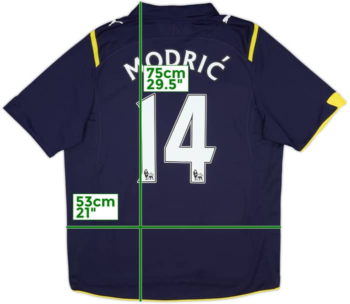 2009-10 Tottenham Away Shirt Modric #14 - 9/10 - (M)