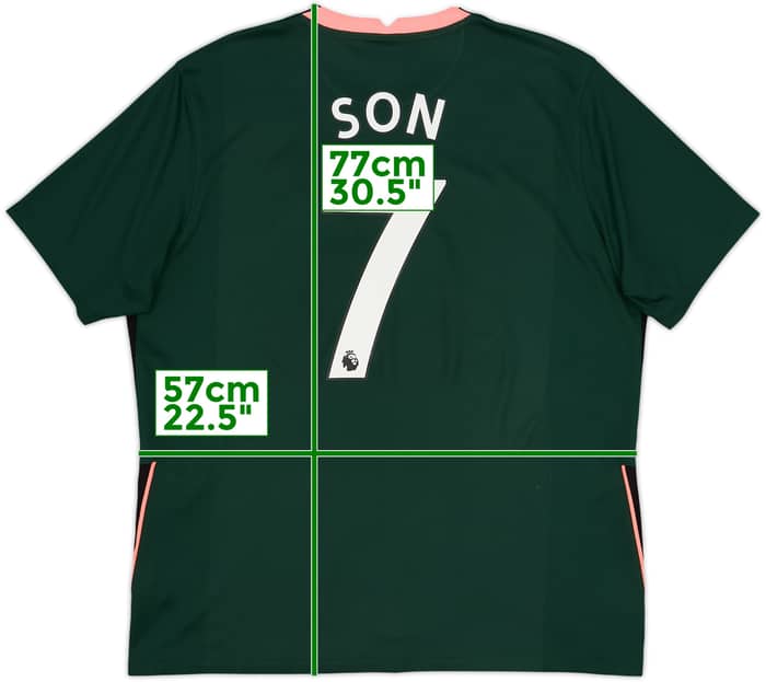 2020-21 Tottenham Away Shirt Son #7 - 8/10 - (XL)