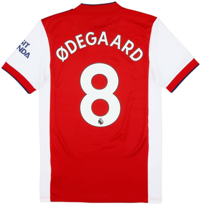 2021-22 Arsenal Home Shirt Odegaard #8 - 9/10 - (XS)