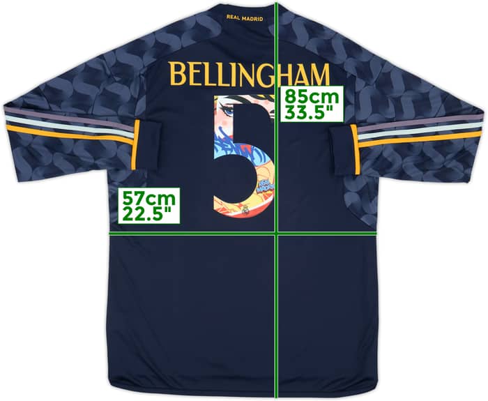 2023-24 Real Madrid Away L/S Shirt Bellingham #5 (XL)