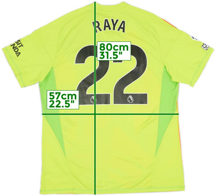 2024-25 Arsenal GK S/S Shirt Raya #22 (XL)