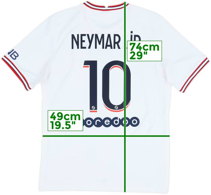 2021-22 Paris Saint-Germain Fourth Shirt Neymar Jr #10 - 8/10 - (M)