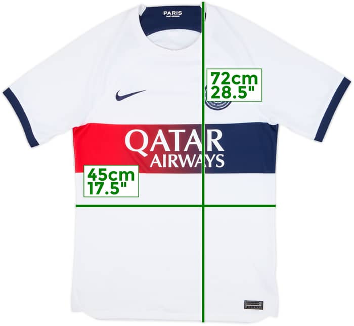 2023-24 Paris Saint-Germain Away Shirt - 6/10 - (S)