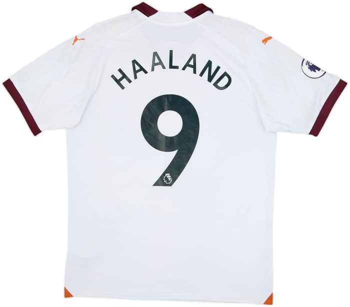 2023-24 Manchester City Away Shirt Haaland #9 - 5/10 - (M)