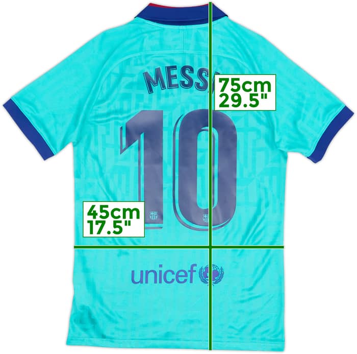 2019-20 Barcelona Third CL Shirt Messi #10 - 8/10 - (S)