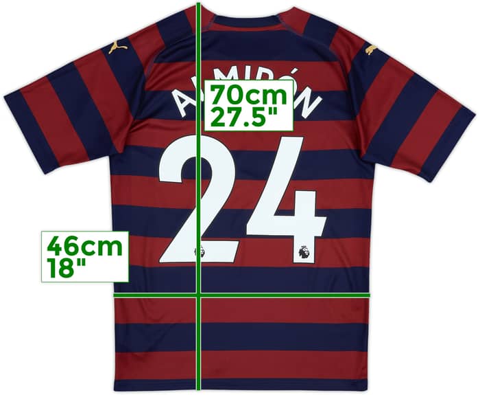 2018-19 Newcastle Away Shirt Almiron #24 - 8/10 - (S)