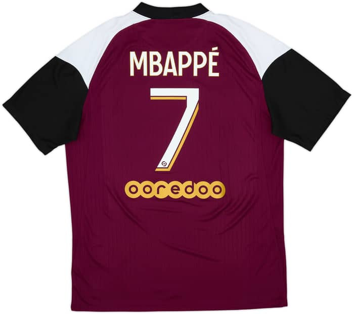 2020-21 Paris Saint-Germain Third Shirt Mbappe #7 - 8/10 - (L)