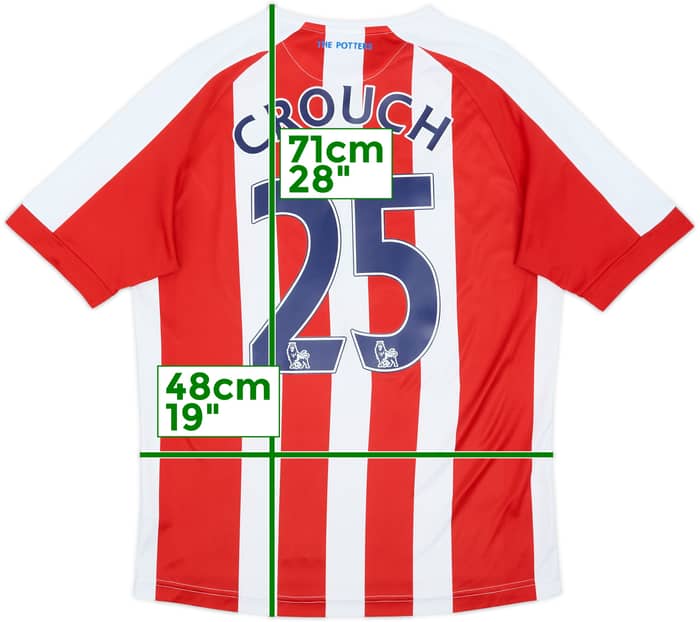2014-15 Stoke City Home Shirt Crouch #25 - 6/10 - (S)