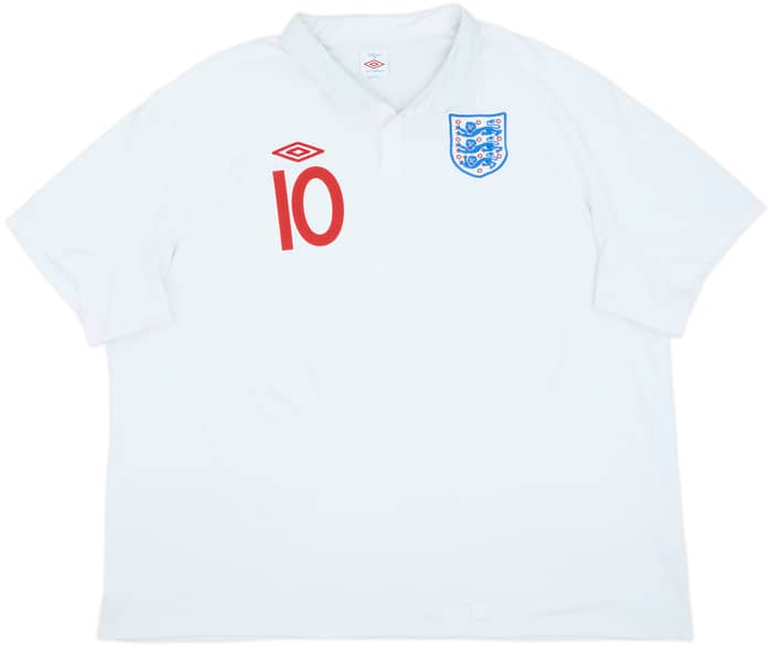 2009-10 England Home Shirt Rooney #10 - 6/10 - (5XL)