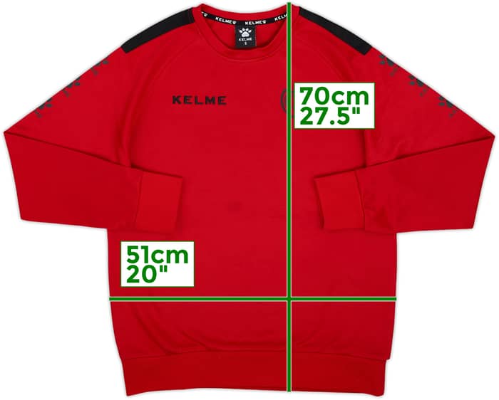 2016-17 Rayo Vallecano Kelme Sweat Top - 8/10 - (S)