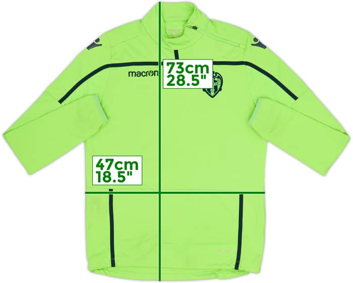 2017-18 Levante Macron 1/4 Zip Drill Top - 7/10 - (XL.Boys)