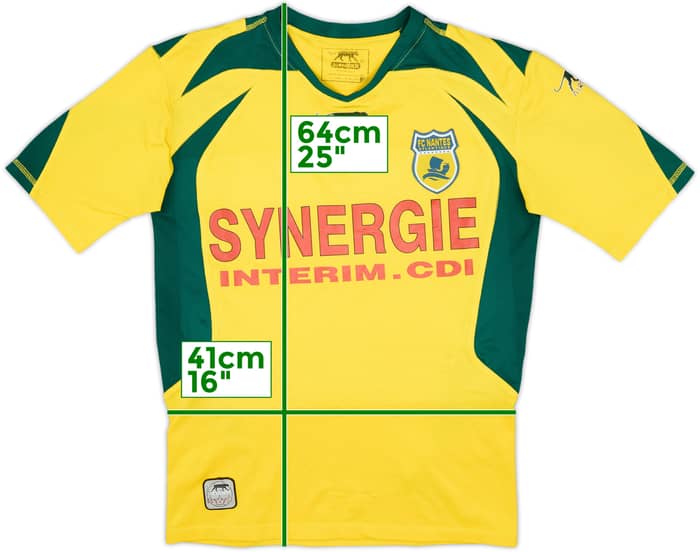 2006-07 Nantes Home Shirt - 8/10 - (L.Boys)