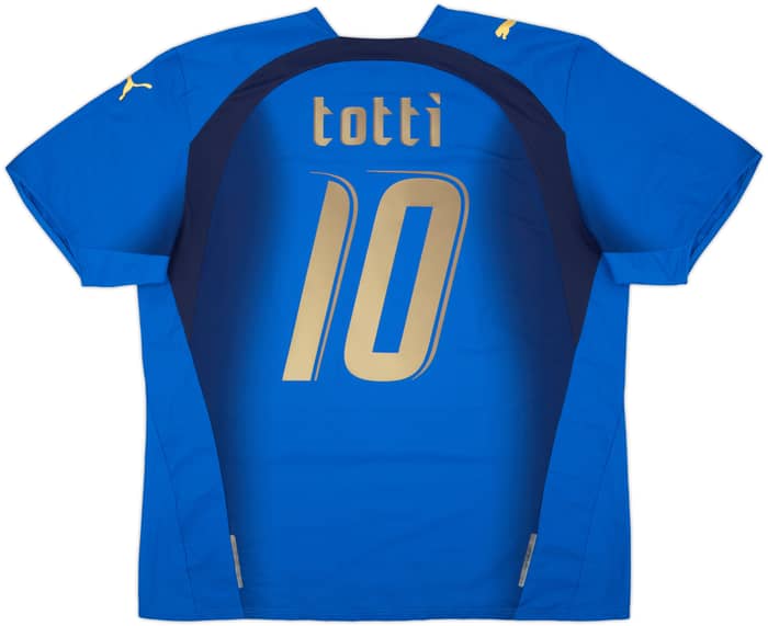 2006 Italy Home Shirt Totti #10 - 6/10 - (XL)