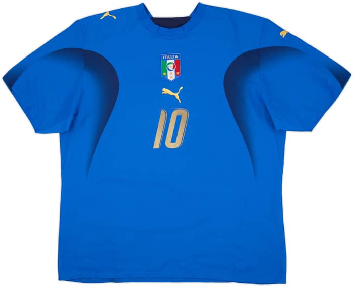 2006 Italy Home Shirt Totti #10 - 6/10 - (XL)