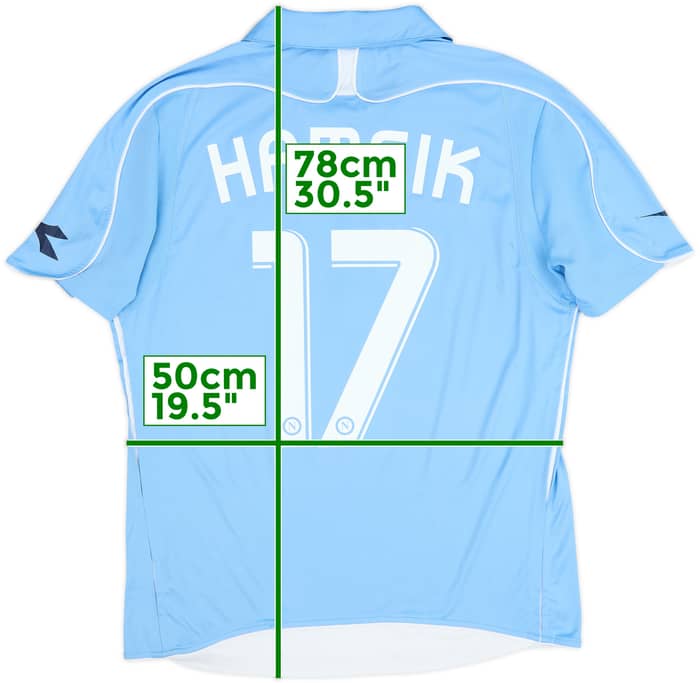 2008-09 Napoli Home Shirt Hamsik #17 - 6/10 - (M)