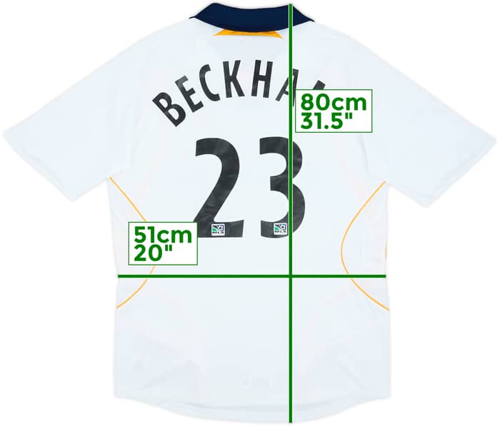 2007-08 LA Galaxy Home Shirt Beckham #23 - 6/10 - (M)