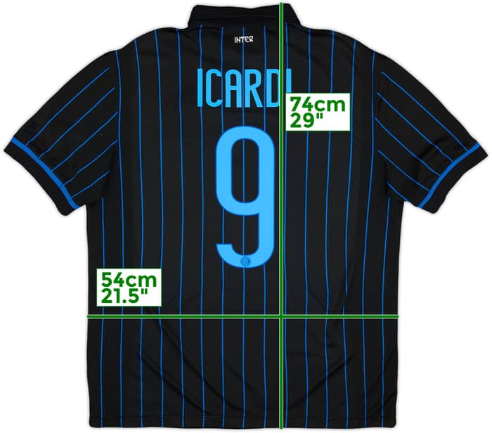 2014-15 Inter Milan Home Shirt Icardi #9 - 5/10 - (L)