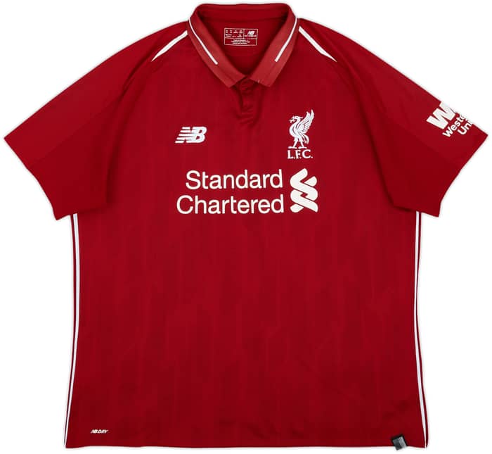 2018-19 Liverpool Home Shirt Virgil #4 - 6/10 - (XL)