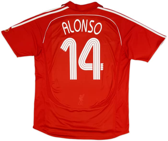 2006-08 Liverpool Home Shirt Alonso #14 - 5/10 - (XL)
