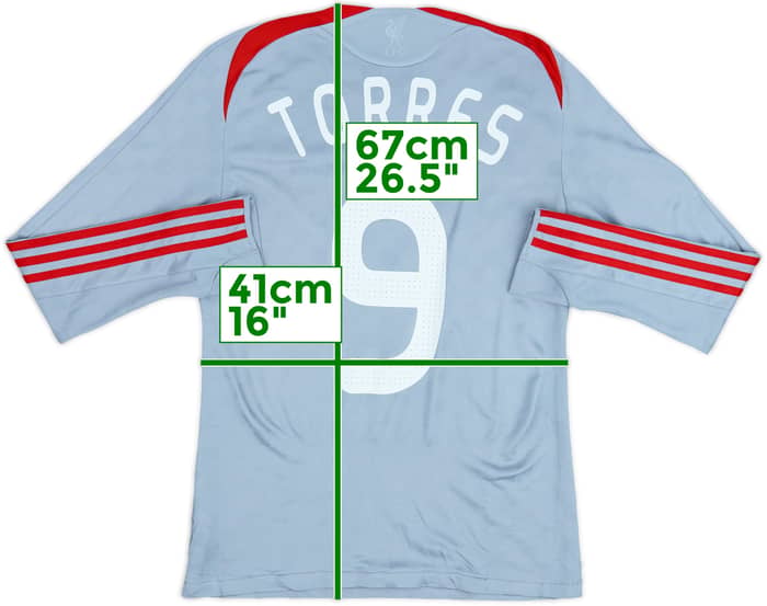 2008-09 Liverpool Away L/S Shirt Torres #9 - 8/10 - (S)