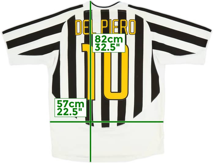 2003-04 Juventus Home Shirt Del Piero #10 - 6/10 - (L)