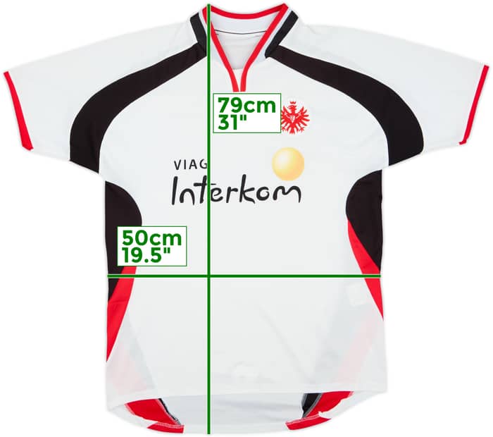 Camiseta de visitante del Eintracht Frankfurt 2000-01 - 5/10 - (L)