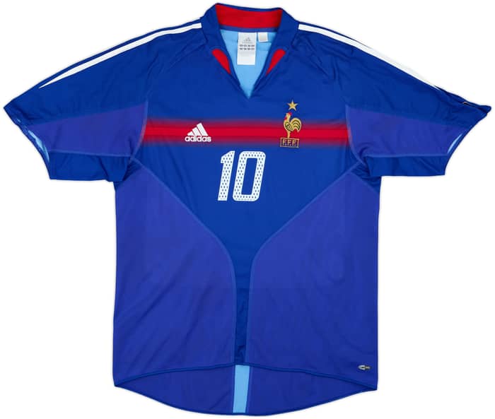 2004-06 France Home Shirt Zidane #10 - 6/10 - (M)