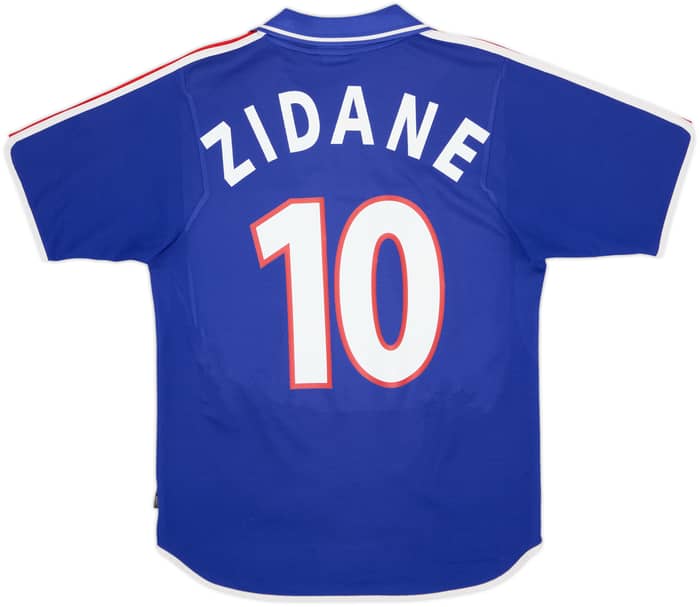 2000-02 France Home Shirt Zidane #10 - 5/10 - (S)