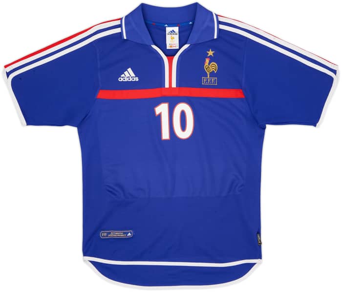 2000-02 France Home Shirt Zidane #10 - 5/10 - (S)